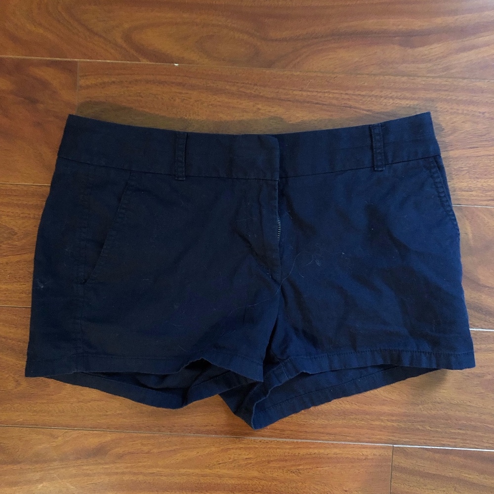 JCREW navy shorts, size 4.